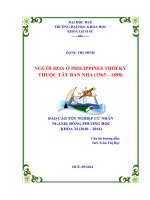 người hoa ở philippines thời kỳ thuộc tây ban nha (1565 – 1898)