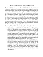 LÀM THẾ NÀO ĐỂ THI CUỐI KỲ ĐẠT KẾT QUẢ TỐT