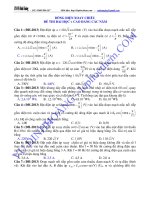 Đề thi ĐH môn Lý qua các năm