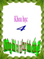 bài giảng khoa học 4 bài 31 không khí có những tính chất gì