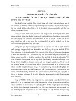 lựa chọn chi phí sản xuất và sản lượng đầu ra tối ưu để tối đa hóa lợi nhuận tại công ty tnhh ô tô hoa mai