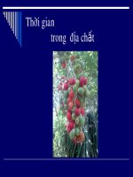 bài giảng địa chất đại cương chương 11 thời gian trong địa chất