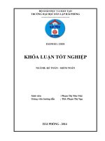 Hoàn thiện công tác kế toán doanh thu, chi phí và xác định kết quả kinh doanh tại Công ty cổ phần Thương Mại Và Dịch Vụ STC ﻿