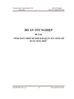 ĐỒ ÁN: Tính toán thiết kế kho bảo quản xúc xích với dung tích 200m3