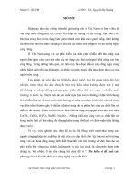 tìm hiểu và đề xuất các phương án xử lí nước thải của công nghệ sản xuất bia