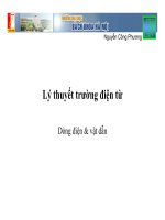 Lý thuyết trường điện từ   Dòng điện và vật dẫn