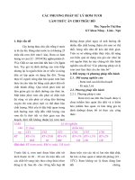 CÁC PHƯƠNG PHÁP XỬ LÝ RƠM TƯƠI LÀM THỨC ĂN CHO BÒ