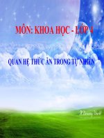bài giảng khoa học 4 bài 65 quan hệ thức ăn trong tự nhiên