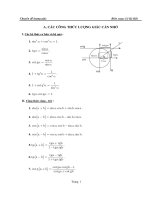 Luyện thi đại học chuyên đề lượng giác