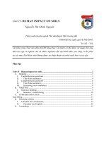 Tiếng anh chuên ngành thổ nhưỡng và môi trường đất ( unit 15 )