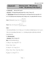 Luyện thi đại học chuyên đề phương trình logarit