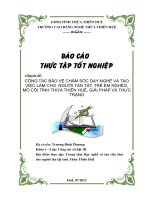 công tác bảo vệ chăm sóc dạy nghề và tạo việc làm cho  người tàn tật, trẻ em nghèo, mồ côi tỉnh thừa thiên huế, giải pháp và thực trạng