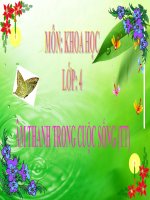 bài giảng khoa học 4 bài 44 âm thanh trong sự sống tt