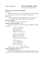 5 đề thi thử đh môn văn có đáp án