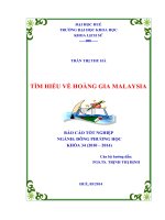 tìm hiểu về hoàng gia malaysia