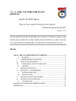 Tiếng anh chuên ngành thổ nhưỡng và môi trường đất ( unit 16 )