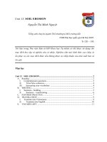 Tiếng anh chuên ngành thổ nhưỡng và môi trường đất ( unit 13 )