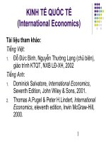 BÀI GIẢNG KINH TẾ QUỐC TẾ