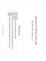 Bài giảng kỹ thuật điện tử số   Nguyên lý thiết kế mạch dãy