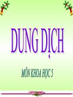 bài giảng khoa học 5 bài 37 dung dịch