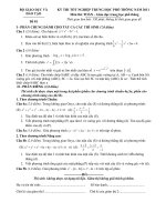 Tuyển tập các đề thi thử tốt nghiệp trung học phổ thông chọn lọc