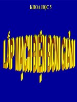 bài giảng khoa học 5 bài 46 lắp mạch điện đơn giản