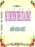 bài giảng khoa học 5 bài 35 sự chuyển thể của chất