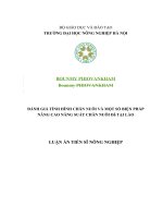 đánh giá tình hình chăn nuôi và một số biện pháp nâng cao năng suất chăn nuôi dê tại lào