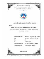 đánh giá công tác quy hoạch sử dụng đất trên địa bàn huyện gia lâm – thành phố hà nội giai đoạn 2005-2010