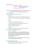 GIÁO ÁN DẠY NGHỀ THAM KHẢO