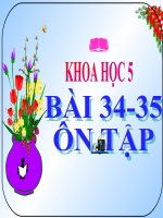 bài giảng khoa học 5 bài 33 ôn tập kiễm tra học kỳ 1
