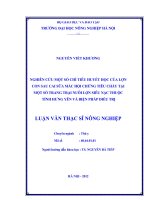 Nghiên cứu một số chỉ tiêu huyết học của lợn con sau cai sữa mắc hội chứng tiêu chảy tại một số trang trại nuôi lợn siêu nạc thuộc tỉnh hưng yên và biện pháp điều trị