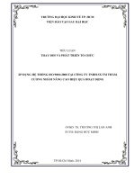 TIỂU LUẬN THAY ĐỔI VÀ PHÁT TRIỂN TỔ CHỨC ÁP DỤNG HỆ THỐNG ISO 9001:2008 TẠI CÔNG TY TNHH SX TM THẨM  CƯƠNG NHẰM NÂNG CAO HIỆU QUẢ HOẠT ĐỘNG