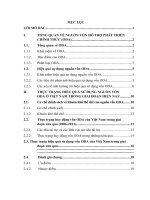 một số giải pháp quản lý nhằm nâng cao hiệu quả sử dụng nguồn vốn hỗ trợ phát triển chính thức (oda) ở việt nam trong giai đoạn hiện nay (2010-2015)
