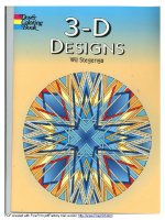 dover coloring book 3d designs