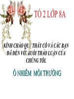 BÀI GIẢNG Ô NHIỄM MÔI TRƯỜNG