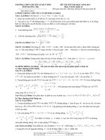 đề thi thử toán khối d có đáp án