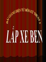bài giảng kỹ thuật 5 bài 16 lắp xe cần cẩu
