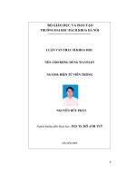 luận văn nén ảnh động dùng wavelet