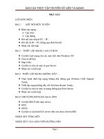 báo cáo thực tập kĩ thuật truyền số liệu và mạng