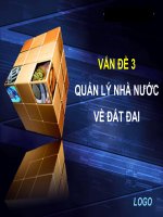 side bài giảng :quản lý nhà nước  về đất đai