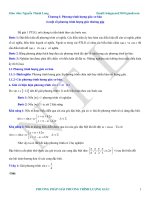 PHƯƠNG PHÁP GIẢI PT LƯỢNG GIÁC