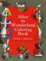 alice in wonderland coloring book