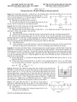 đề thi và đáp án thi chuyên vật lý khối thpt chuyên đh khtn