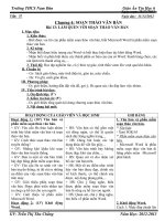 giáo án tiết 37 tin học 6