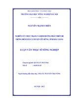 Nghiên cứu thực trạng và định hướng phát triển hệ thống điểm dân cư huyện yên dũng, tỉnh bắc giang