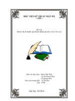 Tài liệu phân tích thiết kế phần mềm quản lý ký túc xá