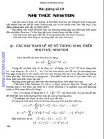 Tài liệu Nhị thức newton
