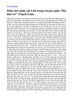 Phân tích truyện 2 đứa TRẻ