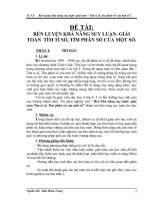 skkn rèn luyện khả năng suy luận- giải toán  tìm tỉ số, tìm phân số của một số